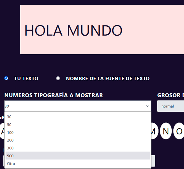 Hola Mundo con fuentes gratis para logos