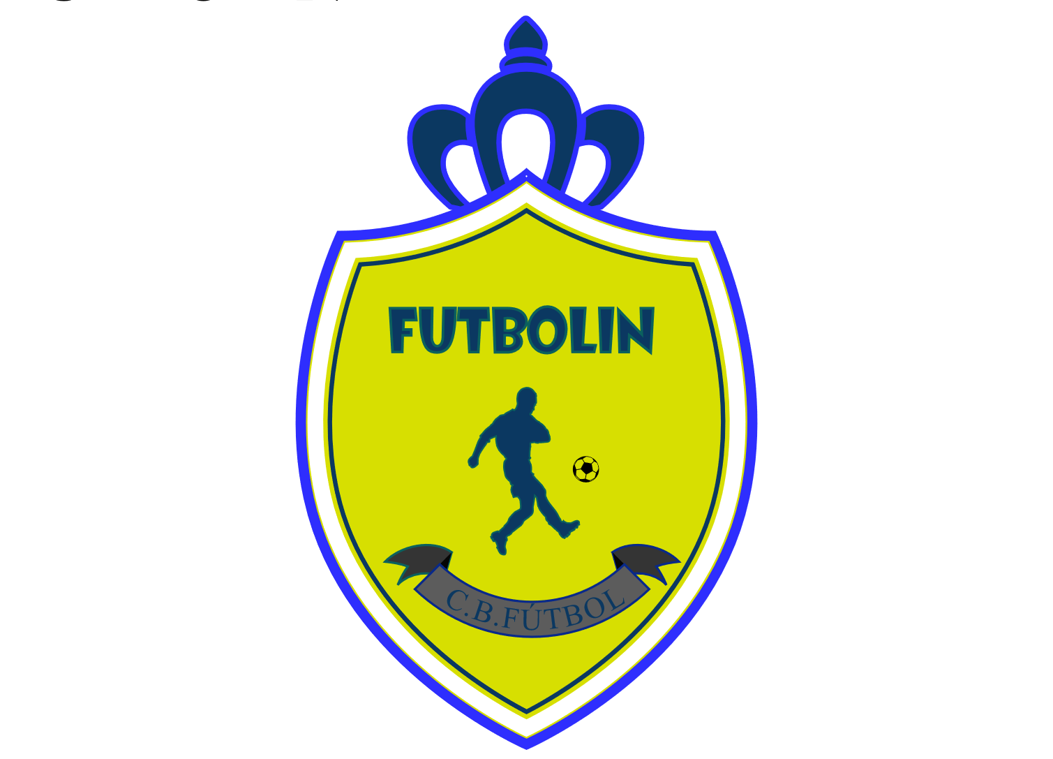 Ejemplo de logotipo de fútbol vectorizado