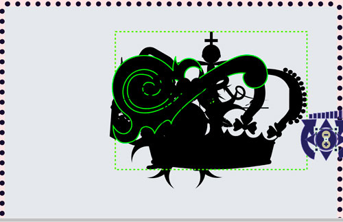 Conjunto de vectores en logo vectorizado