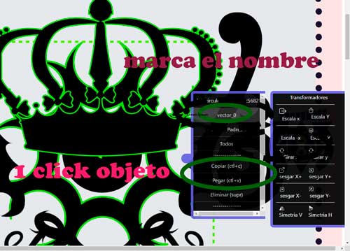 Copiar path en logo vectorizado