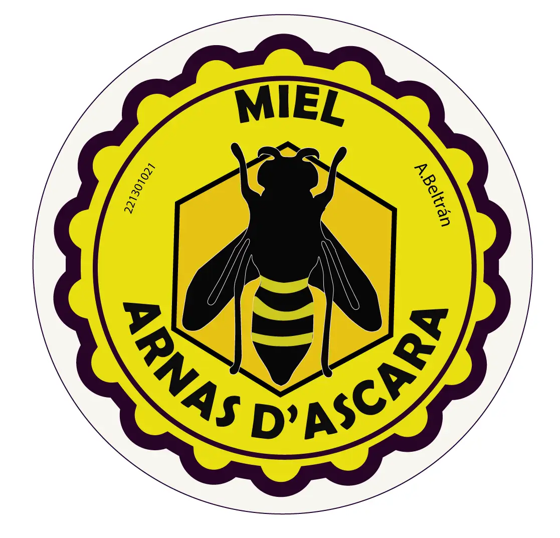 Logo vectorial gratis de miel con fuentes personalizadas creado con CreadorLogos.com