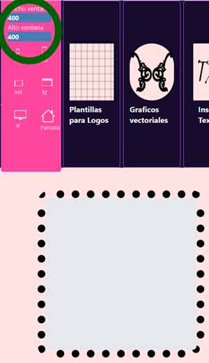 Medida de pantalla para creador de escudos de fútbol