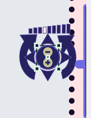 Estrella de movimientos para logo vectorizado