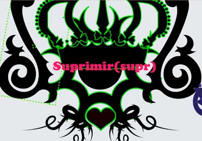 Suprimir partes de logo vectorizado