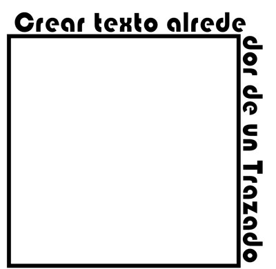 Texto en trazado cuadrado