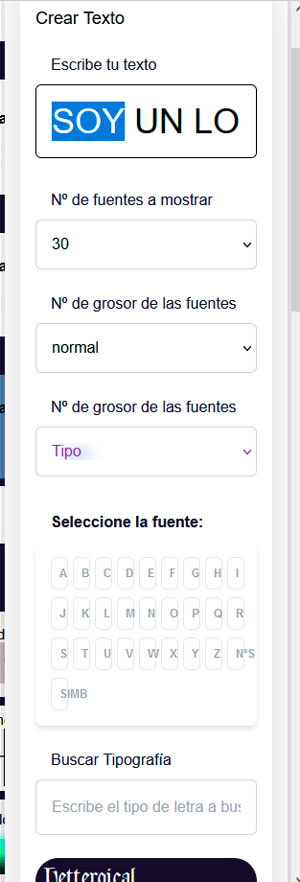 Añadir texto animado logos