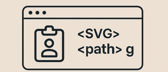 Ejemplos de iconos personalizados creados con <path> y <g> en SVG usando creadorlogos.com