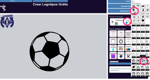 Pelota fútbol logotipos animados